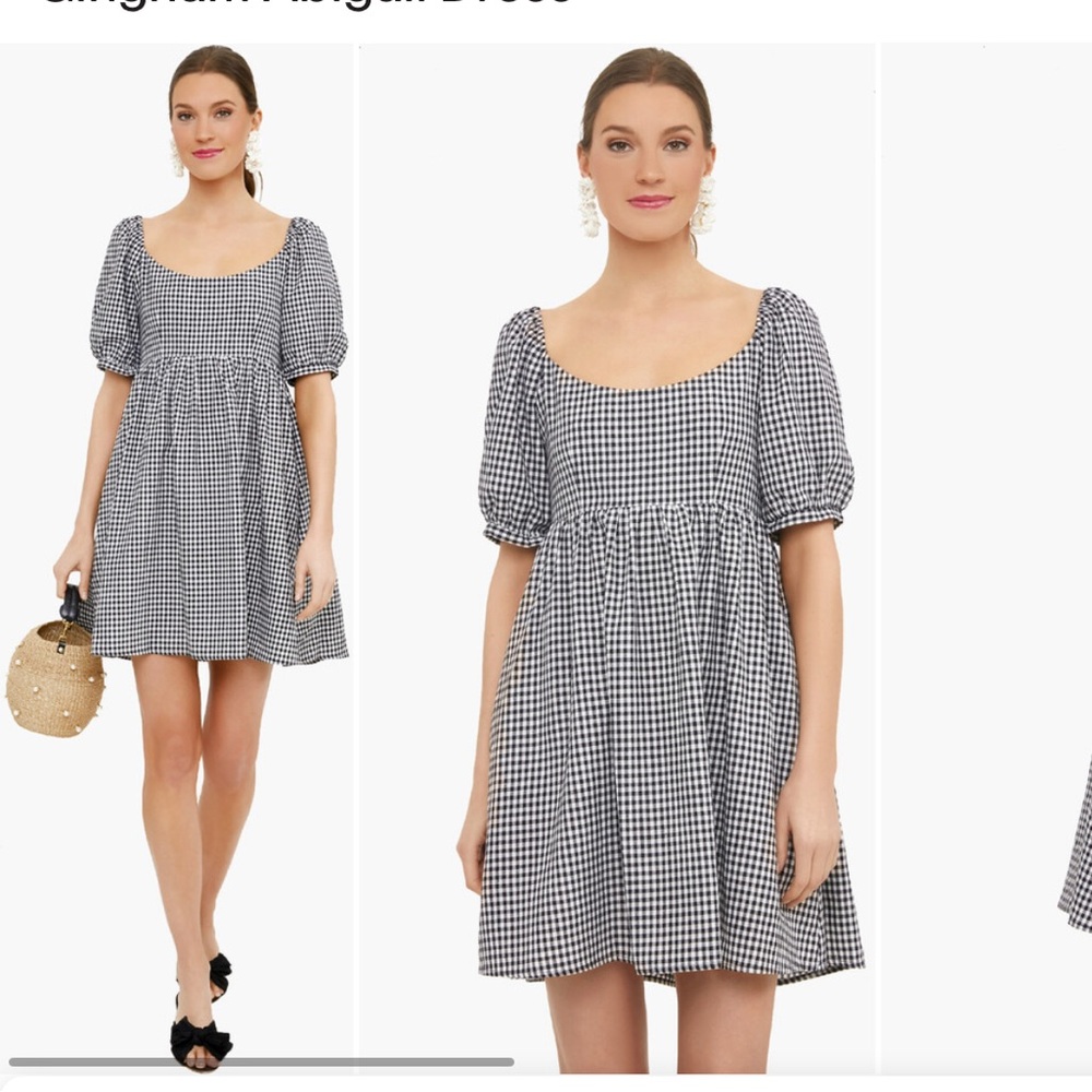 Tuckernuck POMANDER PLACE Black and White Gingham Mini Dress